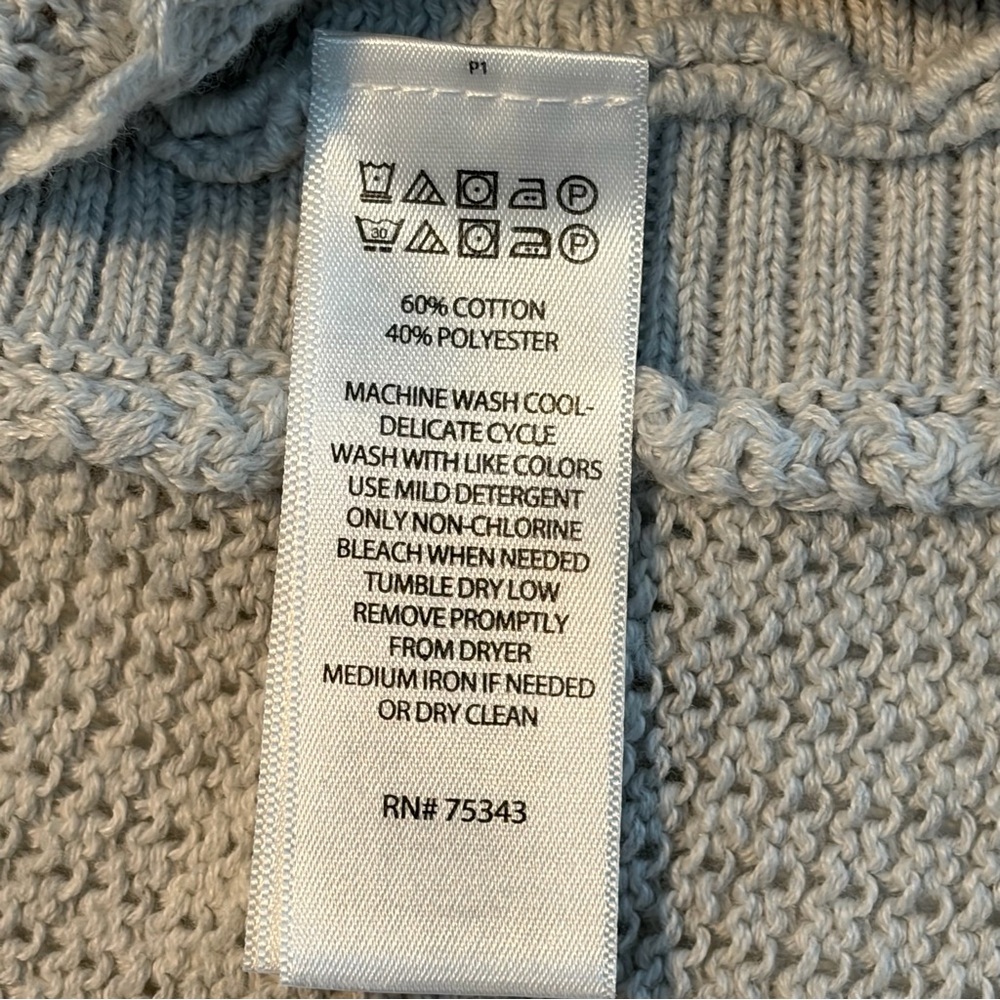NWT Cynthia Rowley Active Gray Knit Sweater - Picture 10 of 10